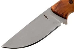 Autine Kurbads, Curly Birch, Elmax, Brown RH Sheath, Outdoor Knife -Optimal Knife Shop AT KUR CB 03 autine at kur cb 03