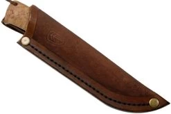 Autine Kurbads, Curly Birch, Elmax, Brown RH Sheath, Outdoor Knife -Optimal Knife Shop AT KUR CB 07 auitine v202202