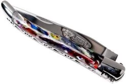 Laguiole En Aubrac 10 Cm Pocket Knife Harlequin Acrylic, L0210ARLI-FSI1 -Optimal Knife Shop AUL0210ARLI FSI1 04 laguiole en aubrac aul0210arli fsi1 04