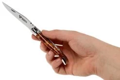 Laguiole En Aubrac L0210PPCI/FSI1 Popcorn Inlays Laguiole Knife -Optimal Knife Shop AUL0210PPCI FSI1 08 laguiole en aubrac