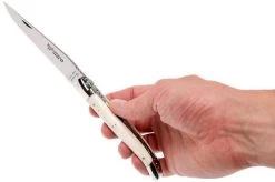 Laguiole En Aubrac Classic 12cm White Bone L0212OSI-FSI1 -Optimal Knife Shop AUL0212OSI FSI1 08 laguiole en aubrac aul0212osi fsi1 08