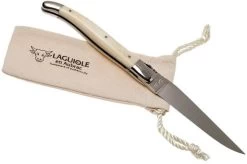 Laguiole En Aubrac Classic 12cm White Bone L0212OSI-FSI1 -Optimal Knife Shop AUL0212OSI FSI1 09 laguiole en aubrac aul0212osi fsi1 09