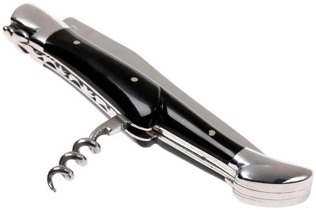 Laguiole En Aubrac 12cm Pocket Knife With Corkscrew, Buffalo Horn 6 Laguiole En Aubrac 12cm Pocket Knife With Corkscrew, Buffalo Horn - Image 4