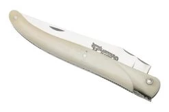 Laguiole En Aubrac Le Perlé 12 Cm L0512OS6J3 Full Handle White Bone -Optimal Knife Shop AUL0512OS6J3 04 laguioleaubrac