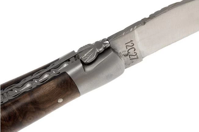 Laguiole En Aubrac 12cm Double Plates, Walnut Burl Hand-filed, L0712LYI-FSB1 6 Laguiole En Aubrac 12cm Double Plates, Walnut Burl Hand-filed, L0712LYI-FSB1 - Image 4