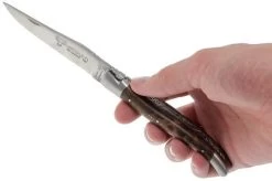 Laguiole En Aubrac 12cm Double Plates, Walnut Burl Hand-filed, L0712LYI-FSB1 16 Laguiole En Aubrac 12cm Double Plates, Walnut Burl Hand-filed, L0712LYI-FSB1 -Optimal Knife Shop AUL0712LYI FSB1 07 laguiole en aubrac aul0712lyi fsb1 07