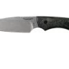 Bradford Knives 3D Carbon Fibre, Guardian4, Sabre, Stonewash Finish, Black Fasteners -Optimal Knife Shop BDK 4S 116 01 bradford knives