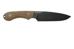 Bradford Knives Guardian 5, 5S-104N-3V, 3D Natural Micarta, CPM-3V, Sabre Grind, Nimbus Blackwashed Finish, Fixed Knife -Optimal Knife Shop BDK 5S 104N 3V 02 bradford