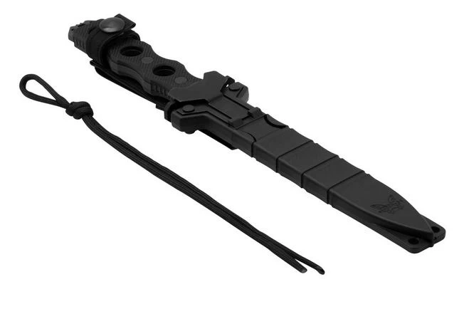 Benchmade SOCP Black 185BK CPM 3V Fixed Knife, Greg Thompson Design 8 Benchmade SOCP Black 185BK CPM 3V Fixed Knife, Greg Thompson Design - Image 6