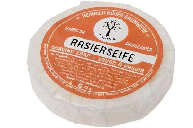 Böker Shaving Soap Lauric Oil & Sandlewood 04BO179 3 Böker Shaving Soap Lauric Oil & Sandlewood 04BO179