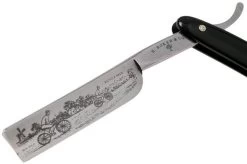Böker Manufaktur Bicycle Race, Black Synthetic 140223 Straight Razor -Optimal Knife Shop BO140223 03 boker