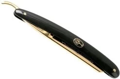 Böker Manufaktur Waldorf 24 Karat Gold 5/8" Straight Razor 140321 -Optimal Knife Shop BO140321 06 boker bo140321 06