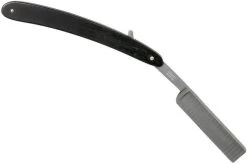 Böker Manufaktur Ebony Damascus Limited Edition Straight Razor 140409DAM -Optimal Knife Shop BO140409DAM 02 boker bo140409dam 02