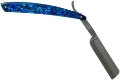 Böker Manufaktur Damascus Paua 140525DAM Straight Razor -Optimal Knife Shop BO140525DAM 02 boker