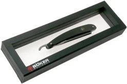 Böker Manufaktur Ebony Damascus Straight Razor 140609DAM 15 Böker Manufaktur Ebony Damascus Straight Razor 140609DAM -Optimal Knife Shop BO140609DAM 07 boker 1