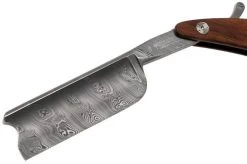 Böker Manufaktur Master Cutter Damascus, Desert Ironwood 140800DAM Straight Razor -Optimal Knife Shop BO140800DAM 03 boker