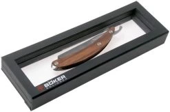 Böker Manufaktur Master Cutter Damascus, Desert Ironwood 140800DAM Straight Razor -Optimal Knife Shop BO140800DAM 06 boker