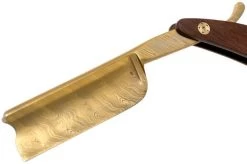 Böker Manufaktur Master Cutter Damascus Gold, Desert Ironwood 140801DAM Straight Razor 10 Böker Manufaktur Master Cutter Damascus Gold, Desert Ironwood 140801DAM Straight Razor -Optimal Knife Shop BO140801DAM 03 boker