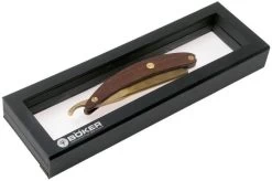 Böker Manufaktur Master Cutter Damascus Gold, Desert Ironwood 140801DAM Straight Razor 13 Böker Manufaktur Master Cutter Damascus Gold, Desert Ironwood 140801DAM Straight Razor -Optimal Knife Shop BO140801DAM 06 boker