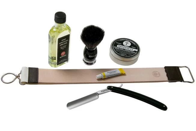 Böker Manufaktur Classic Black Starter Set 141207SET, Straight Razor 3 Böker Manufaktur Classic Black Starter Set 141207SET, Straight Razor