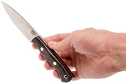 Bark River Mini Aurora CPM 3V, Green Canvas Micarta, Red Liner -Optimal Knife Shop BRK06 025GNC RL 06 bark river brk06 025gnc rl 06