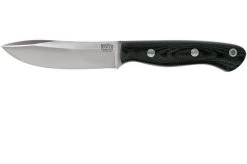 Bark River Mini Aurora Hunter CPM 3V, Black Canvas Micarta