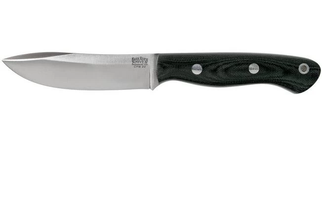 Bark River Mini Aurora Hunter CPM 3V, Black Canvas Micarta 3 Bark River Mini Aurora Hunter CPM 3V, Black Canvas Micarta
