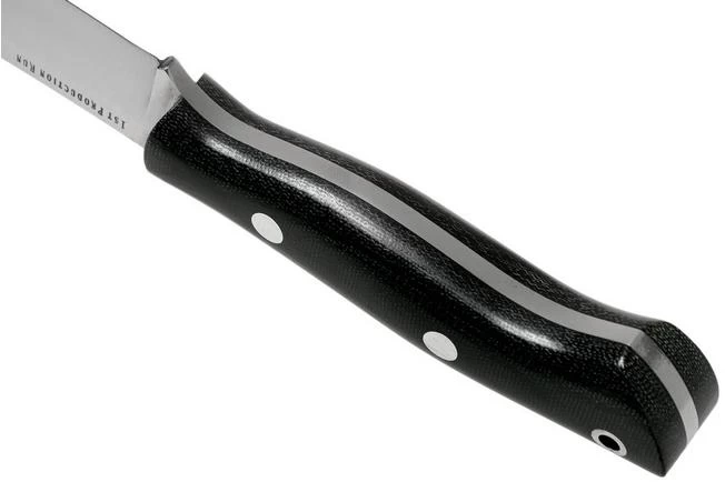 Bark River Mini Aurora Hunter CPM 3V, Black Canvas Micarta 6 Bark River Mini Aurora Hunter CPM 3V, Black Canvas Micarta - Image 4