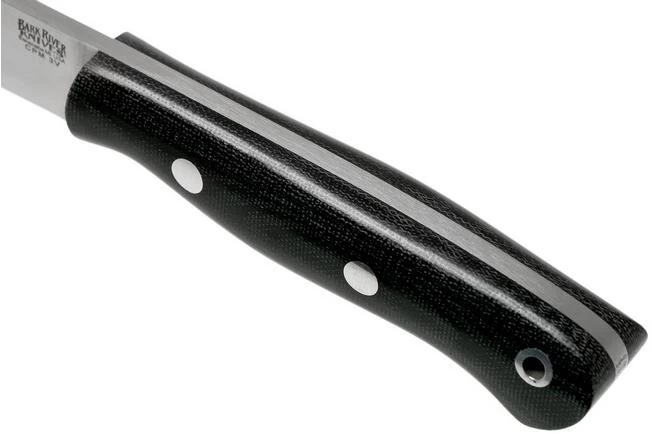 Bark River Mini Aurora Hunter CPM 3V, Black Canvas Micarta 7 Bark River Mini Aurora Hunter CPM 3V, Black Canvas Micarta - Image 5