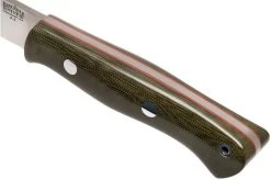 Bark River Aurora A2 Green Canvas Micarta Red Liner, Bushcraft Knife -Optimal Knife Shop BRK06 115GCMRL 05 bark river knives