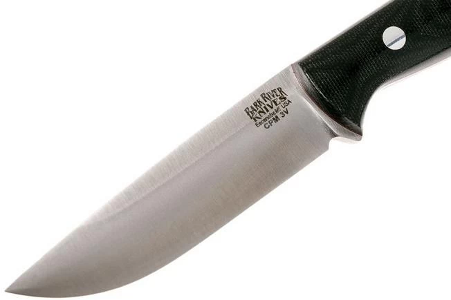 Bark River Gunny Hunter CPM 3V, Black Canvas Micarta, Red Liners 5 Bark River Gunny Hunter CPM 3V, Black Canvas Micarta, Red Liners - Image 3