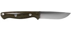 Bark River Bravo EDC CPM 3V Rampless, Green Canvas Micarta Bushcraft Knife -Optimal Knife Shop BRK07 027GCMR 02 bark river knives