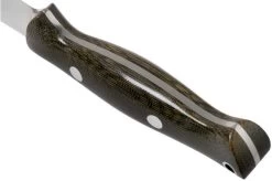 Bark River Bravo EDC CPM 3V Rampless, Green Canvas Micarta Bushcraft Knife -Optimal Knife Shop BRK07 027GCMR 04 bark river knives