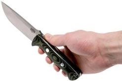 Bark River Bravo 1 A2, Black & Green Linnen Micarta, Brown Sheath 15 Bark River Bravo 1 A2, Black & Green Linnen Micarta, Brown Sheath -Optimal Knife Shop BRK07 111BGLM 06 bark river brk07 111bglm 06