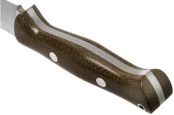 Bark River Bravo 1.2 A2 Green Canvas Micarta Outdoor Knife -Optimal Knife Shop BRK07 115GCM 04 bark river knives