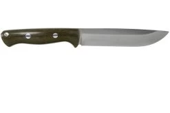 Bark River Bravo 1.5 Rampless CPM 3V Field Knife, Green Canvas Micarta -Optimal Knife Shop BRK07 122GCMR 02 bark river knives