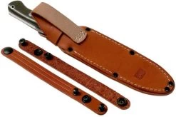 Bark River Bravo 1.5 Rampless CPM 3V Field Knife, Green Canvas Micarta -Optimal Knife Shop BRK07 122GCMR 07 bark river knives