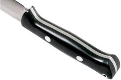 Bark River Bravo 1.5 LT Field CPM 3V, Black Canvas Micarta Outdoor Knife -Optimal Knife Shop BRK07 124BKC 04 bark river knives