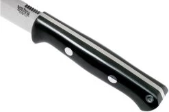 Bark River Bravo 1.5 LT Field CPM 3V, Black Canvas Micarta Outdoor Knife -Optimal Knife Shop BRK07 124BKC 05 bark river knives