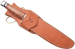 Bark River 1909 Michigan Bowie A2 Stacked Leather, Clip Point, SQ -Optimal Knife Shop BRK09 214SL CP SQ 07 barkriver