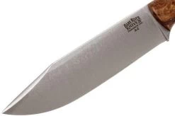 Bark River Sahara Hunter A2, Chechen Burl, Brown Sheath -Optimal Knife Shop BRK12 115CBRK1 03 bark river brk12 115cbrk1 03