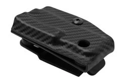 Clip And Carry Kydex Sheath Leatherman Skeletool, Carbon Fiber Black LSKEL-CF-BLK Belt Holster -Optimal Knife Shop CALSKEL CF BLK 02 clipandcarry