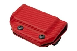 Clip And Carry Kydex Sheath Leatherman Super Tool 300, Carbon Fiber Red LST300-CF-RED Belt Holster -Optimal Knife Shop CALST300 CF RED 02 clipandcarry