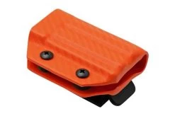 Clip And Carry Kydex Sheath Victorinox SwissTool, Carbon Fiber Orange VSTOOL-CF-ORNG Belt Holster -Optimal Knife Shop CAVSTOOL CF ORNG 02 clipandcarry