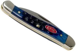 Case Mini Copperhead Navy Blue Bone, Rogers Jig, 07062, 62109W SS Pocket Knife -Optimal Knife Shop CE07062 04 case