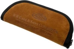 Case HT Trapper, Brown Bone, 154CM, Peach Seed Jig, 10774, TB622021 Pocket Knife, Tony Bose Design -Optimal Knife Shop CE10774 05 case