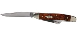 Case Medium Stockman Autumn Maple Burl Wood, 11541, 7318 SS Pocket Knife -Optimal Knife Shop CE11541 03 case