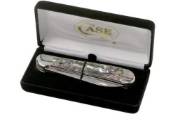 Case Copperhead Abalone, 12023, 8249W SS Pocket Knife, Gift Box -Optimal Knife Shop CE12023 05 case