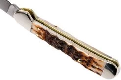 Case Mini Copperlock Amber Jigged Bone, 00133, 61749L SS Pocket Knife -Optimal Knife Shop CE133 06 case ce133 06