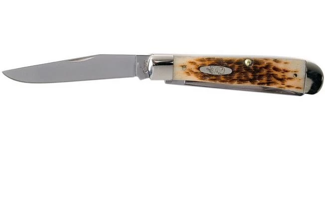 Case Trapper Amber Jigged Bone, 00164, 6254 SS Pocket Knife 5 Case Trapper Amber Jigged Bone, 00164, 6254 SS Pocket Knife - Image 3